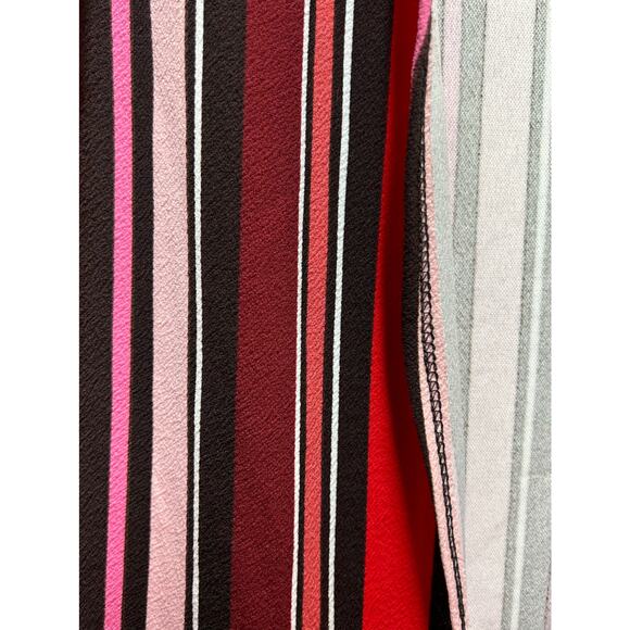 Molly & Erica Stripe Open Front Thigh Length Cardigan Multicolor Women's Size 1X - Picture 7 of 7